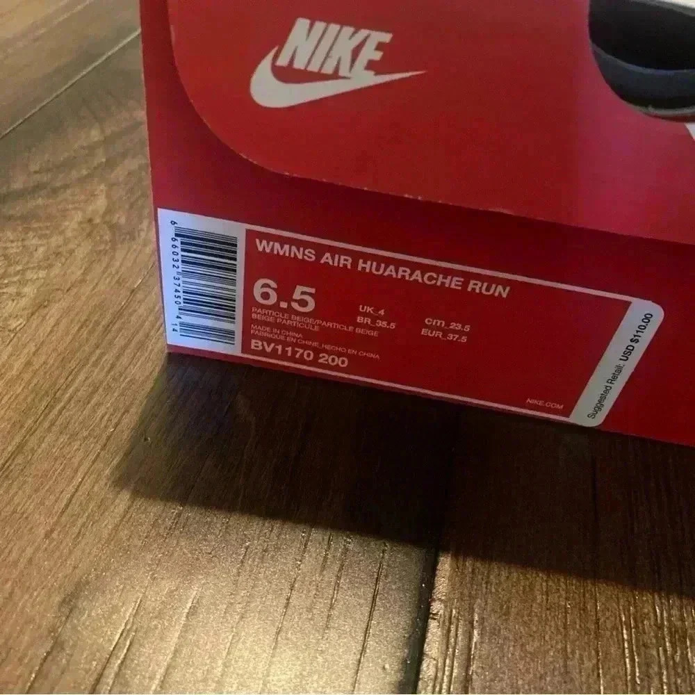 Nike Air Huarache Run Pink size 6.5 glitter with box - Picture 7 of 7